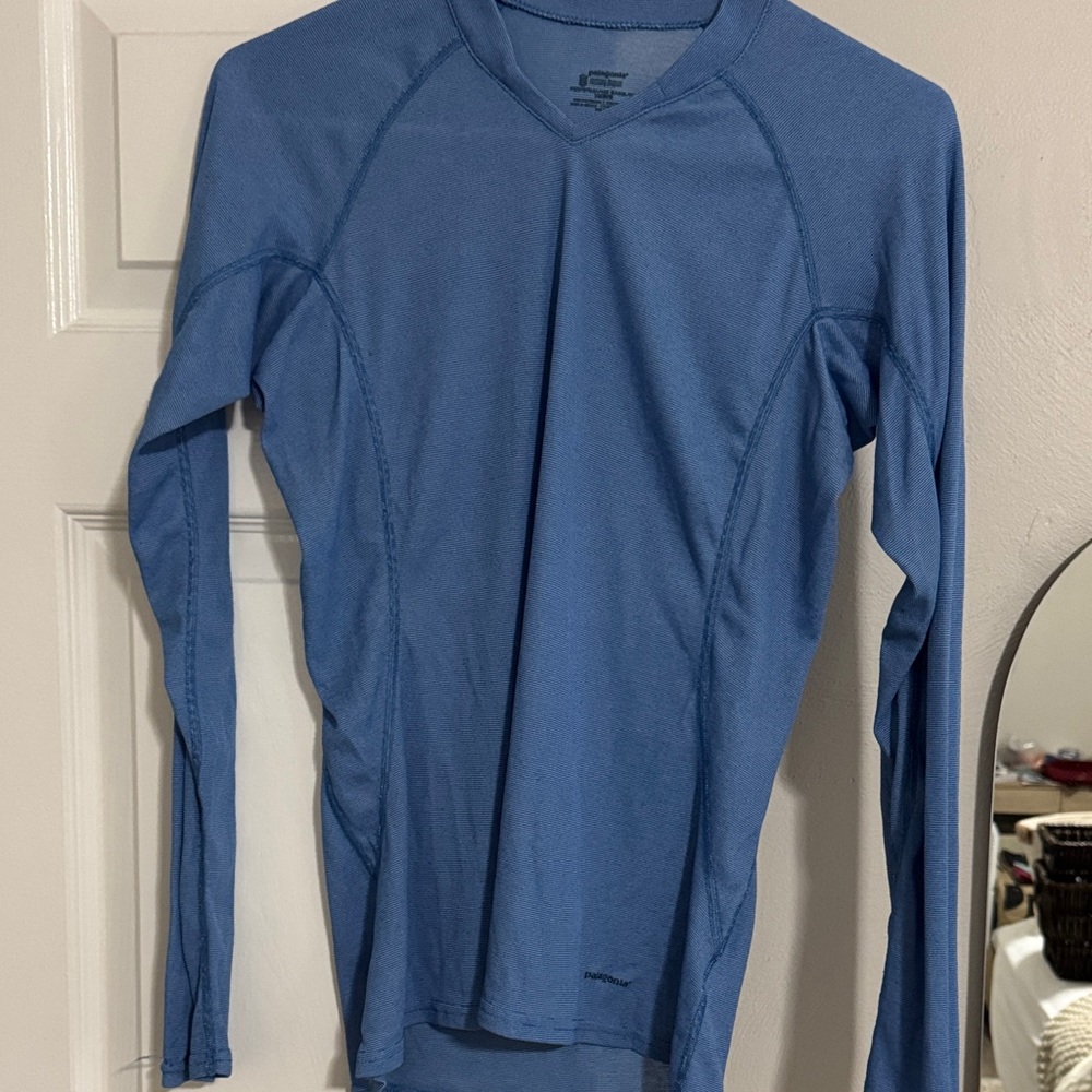 Patagonia Blue Long Sleeve Tee